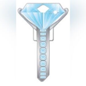 1PC Lucky Line Key‎ Shapes Decorative House Key diamond